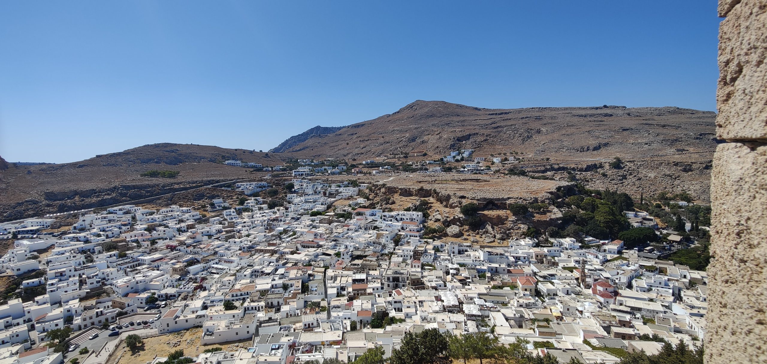 lindos view from the acropolis scaled